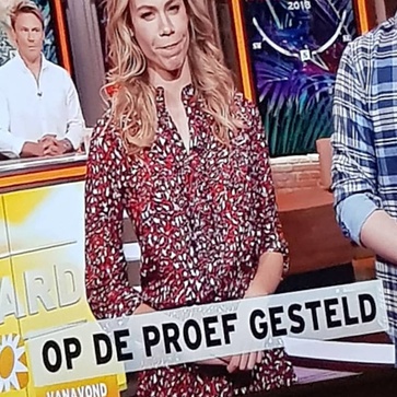 Spotted at #rtlboulevard animal dress @alixthelabel @nicolettekluijver_