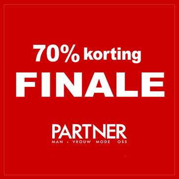 Finale sale 70% korting Op=Op