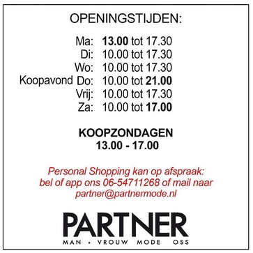 Openingstijden