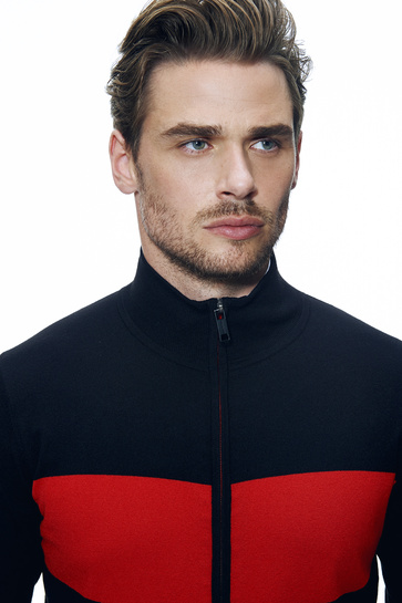 Red & Black Knitwear by Genti