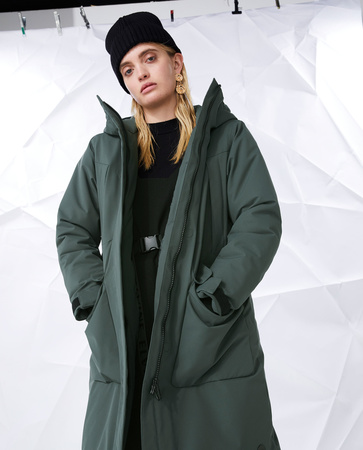 Technische Elvine dames parka green/grey