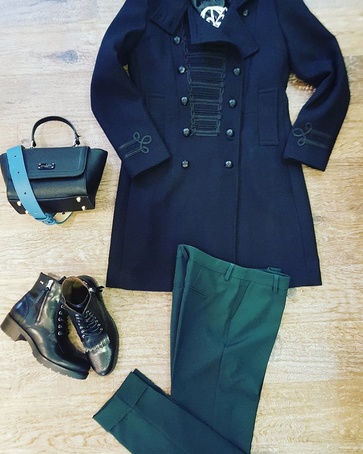 Winter Caban #Giacomo pantalon #StyledByFashionguru Bag #Paulsboutiquelondon Shoes #NeroGiardini